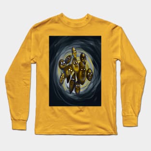 12 faces  Flying in space Long Sleeve T-Shirt